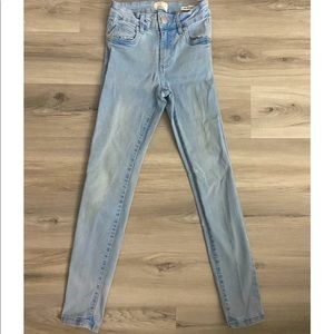 Mid grazer skinny jeans